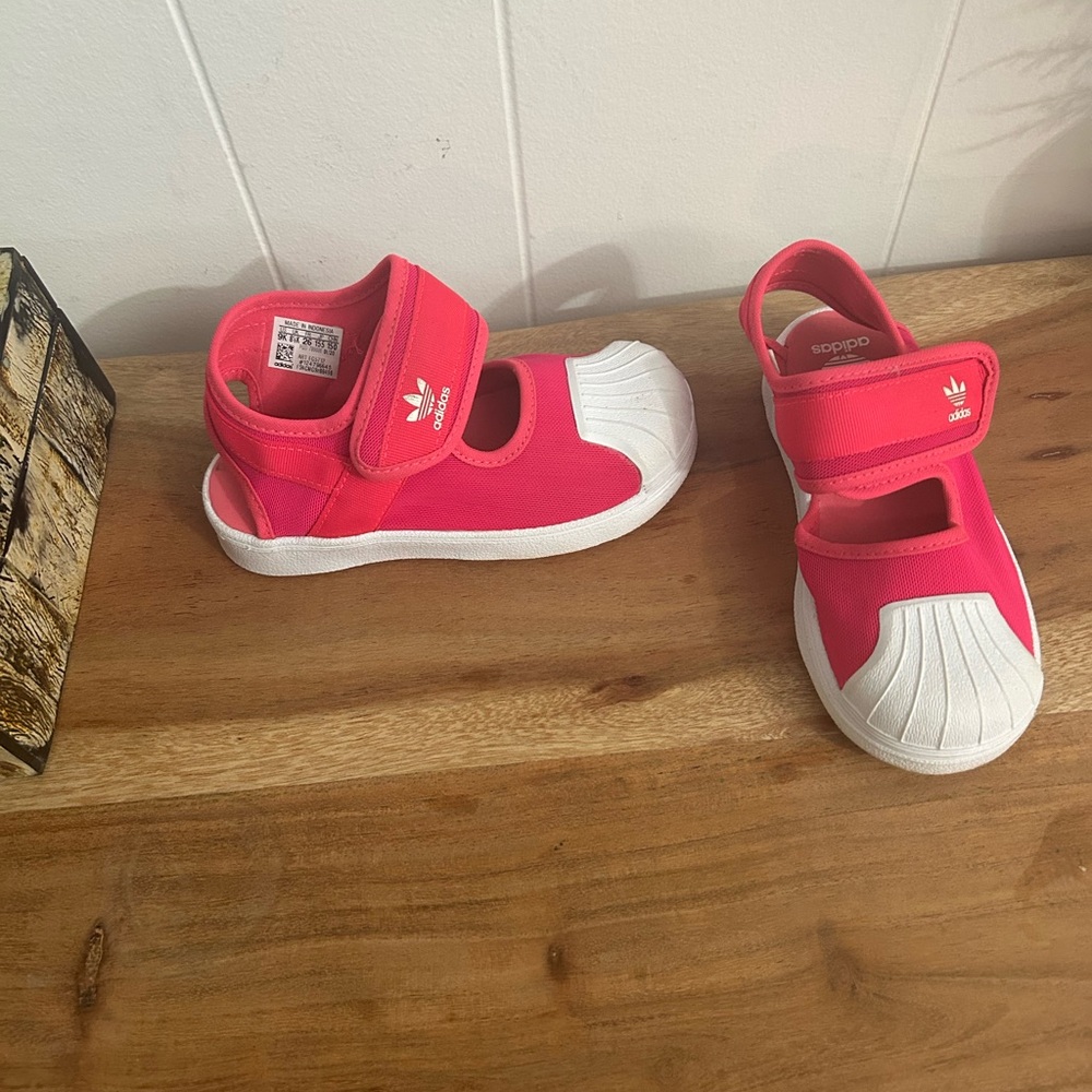 Adidas SUPERSTAR 360 Kids Pink Sandals Size Toddler 9
